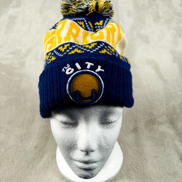 Golden State Warriors Beanie Hat Cap Men OSFM New Era Hardwood Classics Winter - Picture 1 of 9